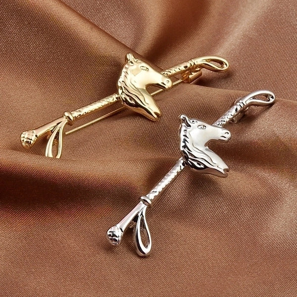 Fashion Pin Horse Alloy Plating Men'S Brooches