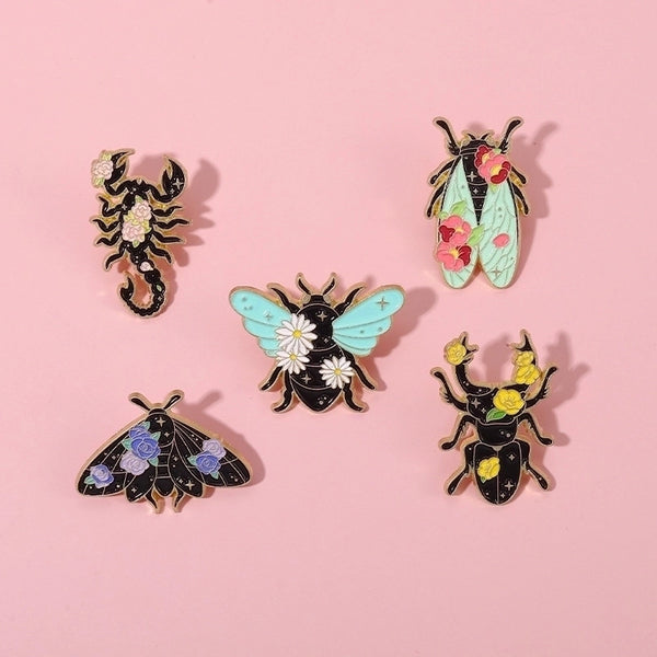 Fashion Pin Insect Alloy Plating Unisex Brooches