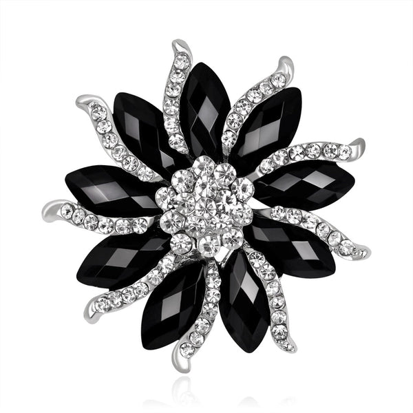 Fashion Pin Leaf Alloy Plating Women'S Brooches