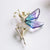 Fashion Pin Leaf Flower Alloy Plating Inlay Rhinestones Pearl Women'S Brooches 1 Piece