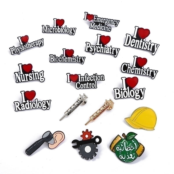 Fashion Pin Letter Alloy Plating Women'S Brooches