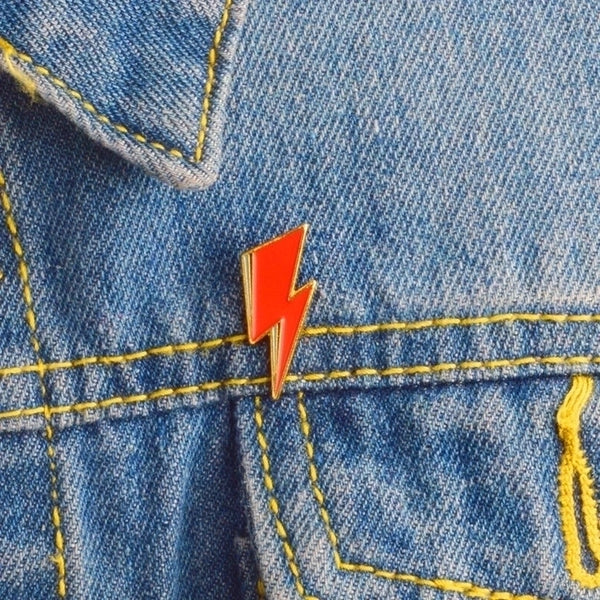 Fashion Pin Lightning Alloy Plating Unisex Brooches