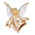 Fashion Pin Little Angel Alloy Rhinestone Enamel Women'S Brooches