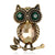 Fashion Pin Owl Alloy Inlay Rhinestones Women'S Brooches