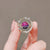 Fashion Pin Planet Alloy Enamel Plating Inlay Rhinestones Unisex Brooches