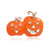 Fashion Pin Pumpkin Alloy Stoving Varnish No Inlaid Women'S Brooches