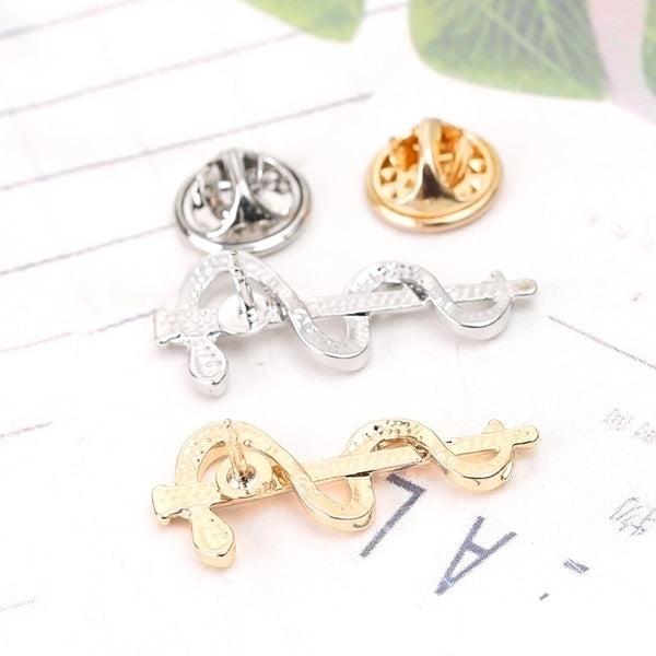 Fashion Pin Snake Alloy Plating Unisex Brooches