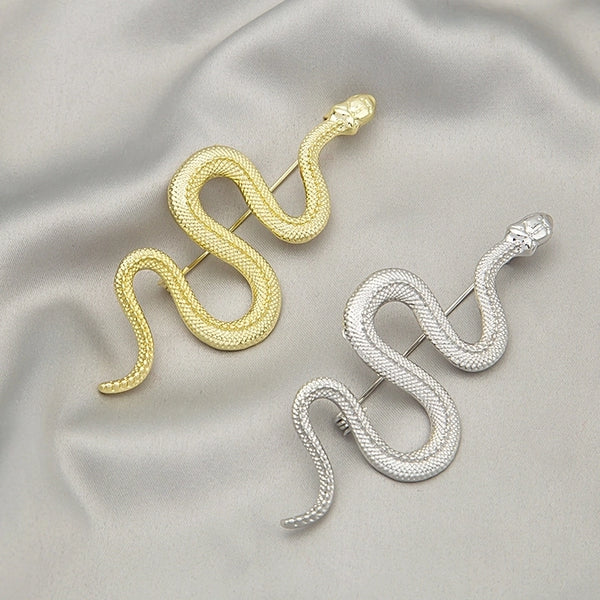 Fashion Pin Snake Alloy Plating Women'S Brooches