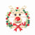 Fashion Pin Snowman Elk Alloy Rhinestones Women'S Brooches