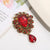 Fashion Pin Water Droplets Alloy Inlay Artificial Gemstones Women'S Brooches