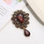 Fashion Pin Water Droplets Alloy Inlay Artificial Gemstones Women'S Brooches