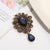 Fashion Pin Water Droplets Alloy Inlay Artificial Gemstones Women'S Brooches