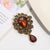 Fashion Pin Water Droplets Alloy Inlay Artificial Gemstones Women'S Brooches