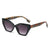 Fashion Plaid Ac Cat Eye Full Frame Women's Sunglasses