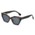 Fashion Plaid Ac Cat Eye Full Frame Women's Sunglasses