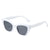 Fashion Plaid Ac Cat Eye Full Frame Women's Sunglasses