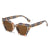 Fashion Plaid Ac Cat Eye Full Frame Women's Sunglasses