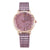 Fashion Plaid Design Ladies Belt Watch Polygonal Angular Glass Mirror Quartz Casual Wrist Watch Wholesale