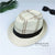 Fashion Plaid Straw Hat Beach Sun Hat Sunscreen Jazz Hat