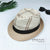 Fashion Plaid Straw Hat Beach Sun Hat Sunscreen Jazz Hat