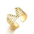 Fashion Plant Heart Shape Snake Titanium Steel Open Ring