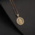 Fashion Portrait Copper Inlay Zircon Pendant Necklace 1 Piece