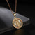 Fashion Portrait Copper Inlay Zircon Pendant Necklace 1 Piece