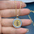 Fashion Portrait Round Copper Plating Pendant Necklace 1 Piece