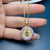 Fashion Portrait Round Copper Plating Pendant Necklace 1 Piece