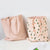 Fashion Printing Contrast Color Fabric Double-sided Cotton Linen Pocket Handbag Wholesale