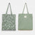 Fashion Printing Contrast Color Fabric Double-sided Cotton Linen Pocket Handbag Wholesale