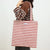 Fashion Printing Contrast Color Fabric Double-sided Cotton Linen Pocket Handbag Wholesale