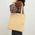 Fashion Printing Contrast Color Fabric Double-sided Cotton Linen Pocket Handbag Wholesale