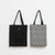 Fashion Printing Contrast Color Fabric Double-sided Cotton Linen Pocket Handbag Wholesale