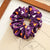 Fashion Pumpkin Heart Shape Flannel Printing Hair Tie