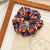 Fashion Pumpkin Heart Shape Flannel Printing Hair Tie