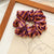 Fashion Pumpkin Heart Shape Flannel Printing Hair Tie