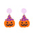 Fashion Pumpkin Letter Ghost Patchwork Arylic Earrings