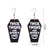 Fashion Pumpkin Letter Ghost Patchwork Arylic Earrings