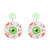 Fashion Pumpkin Letter Ghost Patchwork Arylic Earrings