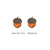 Fashion Pumpkin Maple Leaf Tree Wood Women's Ear Studs 1 Pair