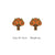 Fashion Pumpkin Maple Leaf Tree Wood Women's Ear Studs 1 Pair