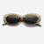 Fashion Punk Streetwear Ac Oval Frame Full Frame Women's Sunglasses