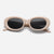 Fashion Punk Streetwear Ac Oval Frame Full Frame Women's Sunglasses