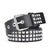 Fashion Punk Streetwear Solid Color Pu Leather Alloy Unisex Leather Belts 1 Piece