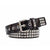 Fashion Punk Streetwear Solid Color Pu Leather Alloy  Unisex Leather Belts 1 Piece