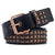 Fashion Punk Streetwear Solid Color Pu Leather Alloy Unisex Leather Belts 1 Piece