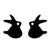 Fashion Rabbit Bat Bird Stainless Steel Plating Ear Studs 1 Pair