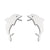 Fashion Rabbit Bat Bird Stainless Steel Plating Ear Studs 1 Pair