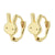 Fashion Rabbit Geometric Plating Copper Earrings